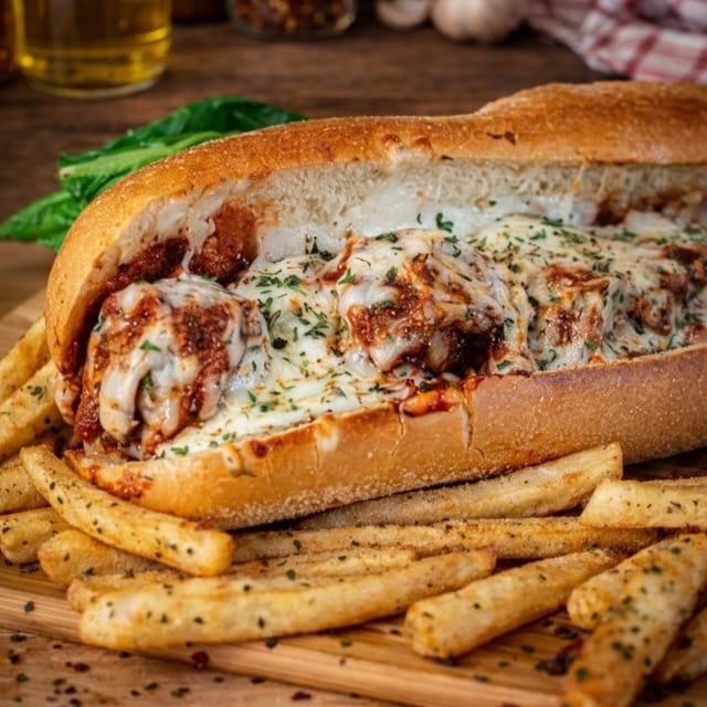 Meatball Hot Sub.