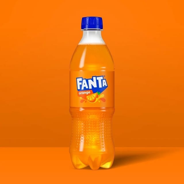 Fanta Orange Bottle.
