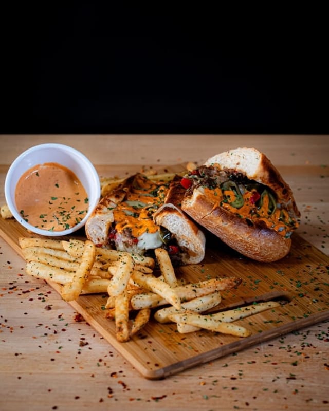 Kickin' Philly Cheese Hot Sub.